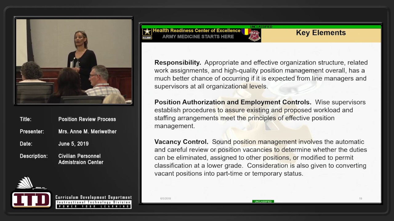 HRCoE Position Review Process