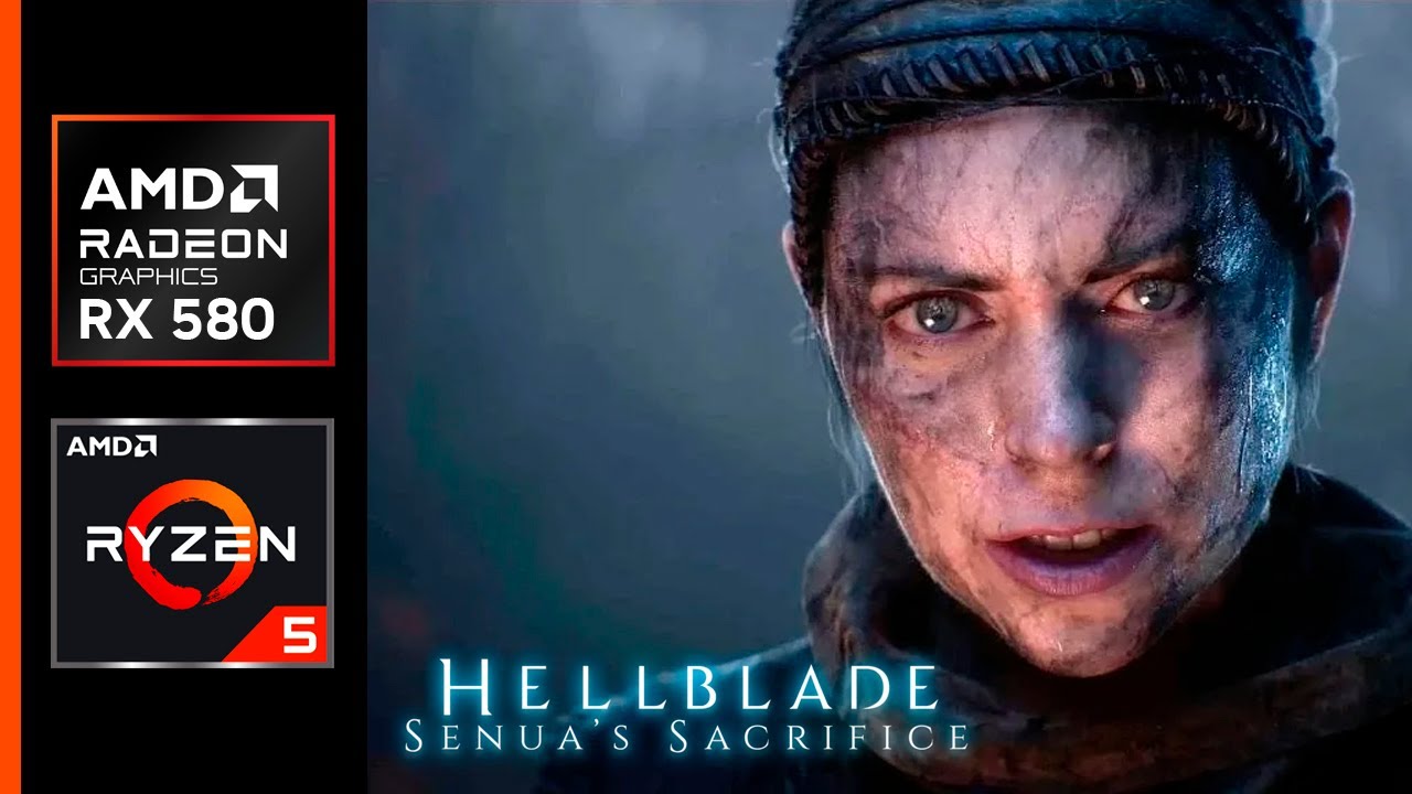 Hellblade Senua's Sacrifice — тест FPS — RX 580 8 ГБ — | AMD Ryzen 5 5500 — 16 ГБ ОЗУ