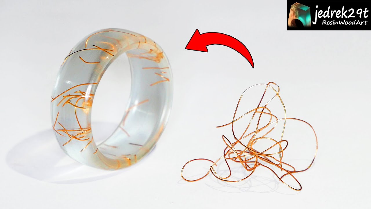 Copper Wire Ring. Epoxy / RESIN ART