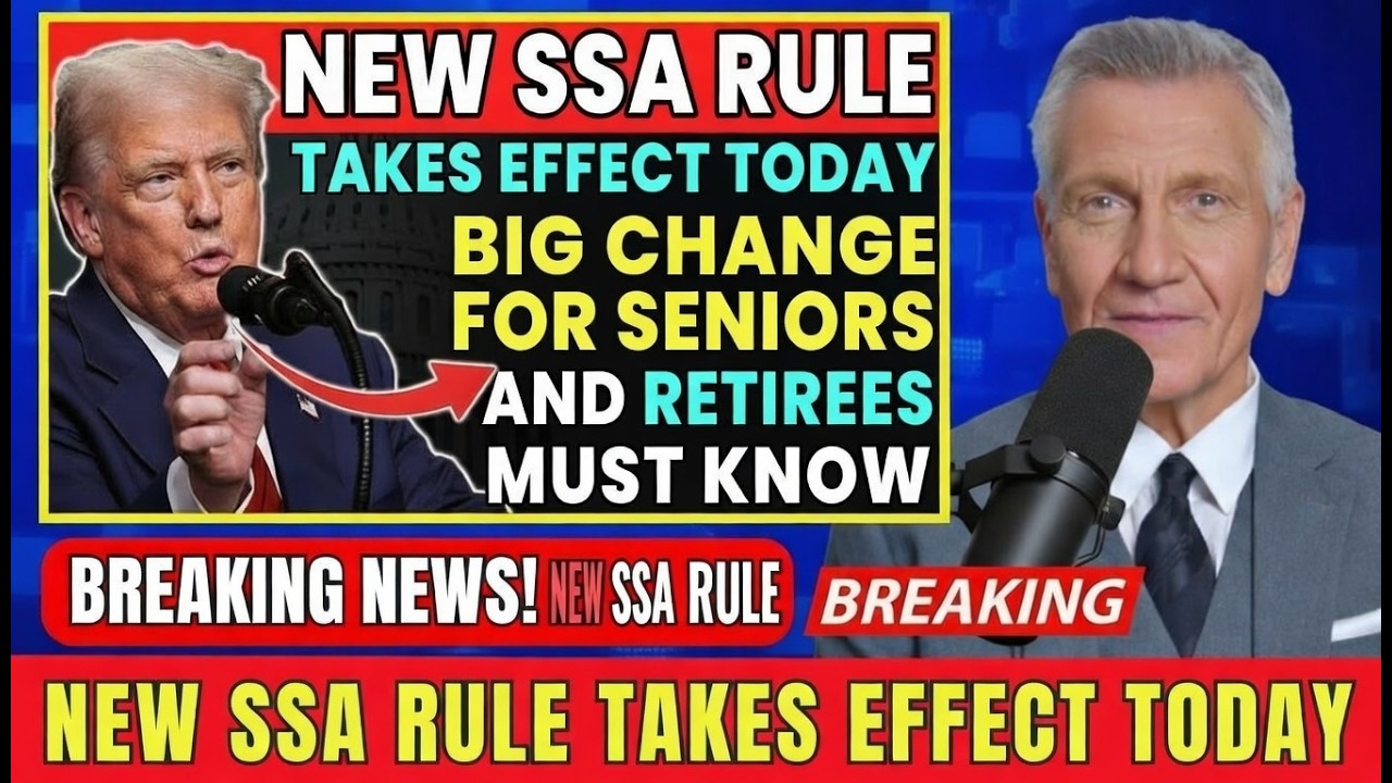 SENIORS: SSA 2026 Rule Change: New SSA Rule Takes Effect Today &ndash; Big Change for Seniors & Retirees