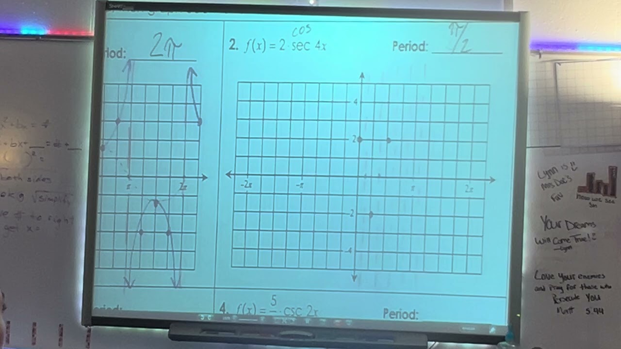 5-12 Graph Trig Reciprocal Functions Part 2