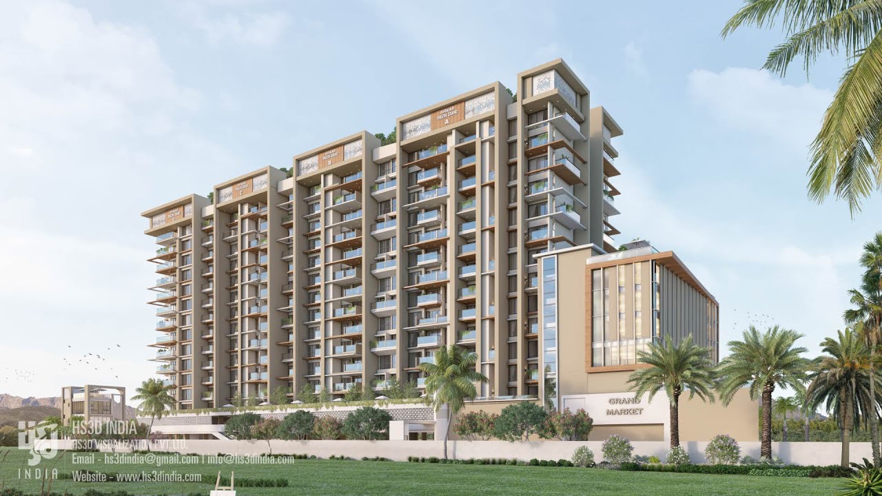 Grand Residential Apartment 3D Walkthrough Animation