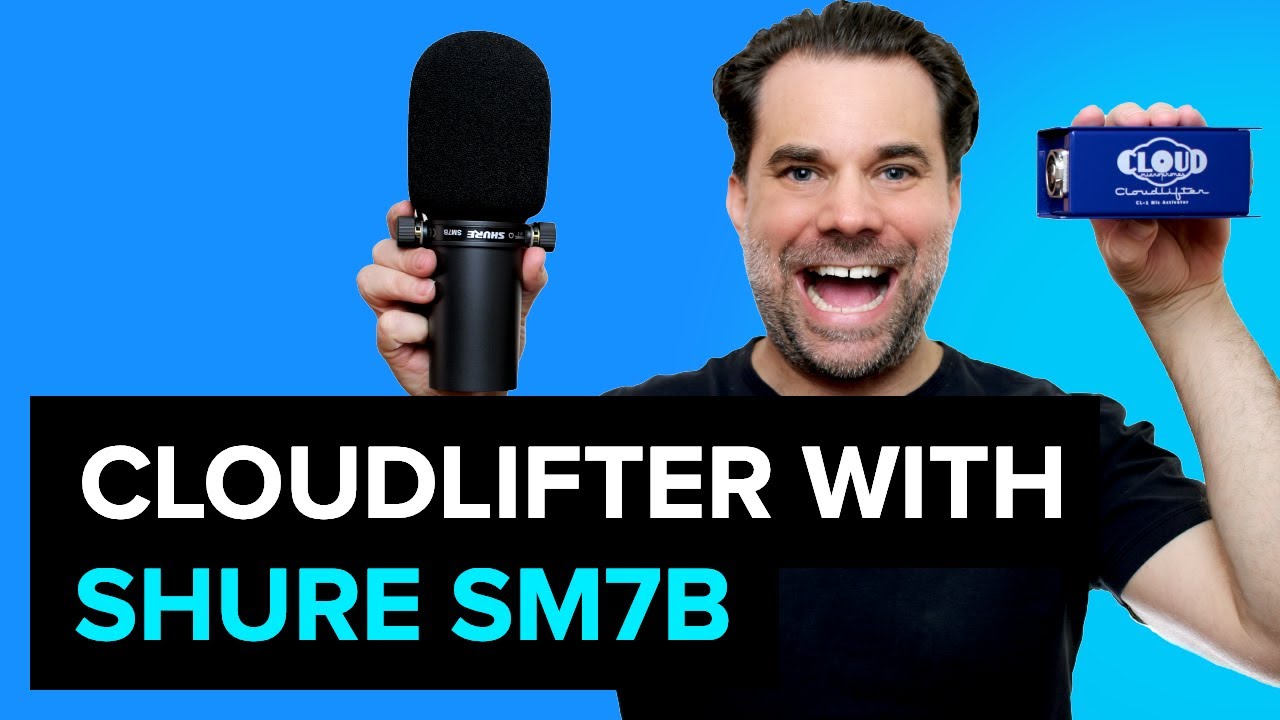 Shure SM7B with and without a Cloudlifter