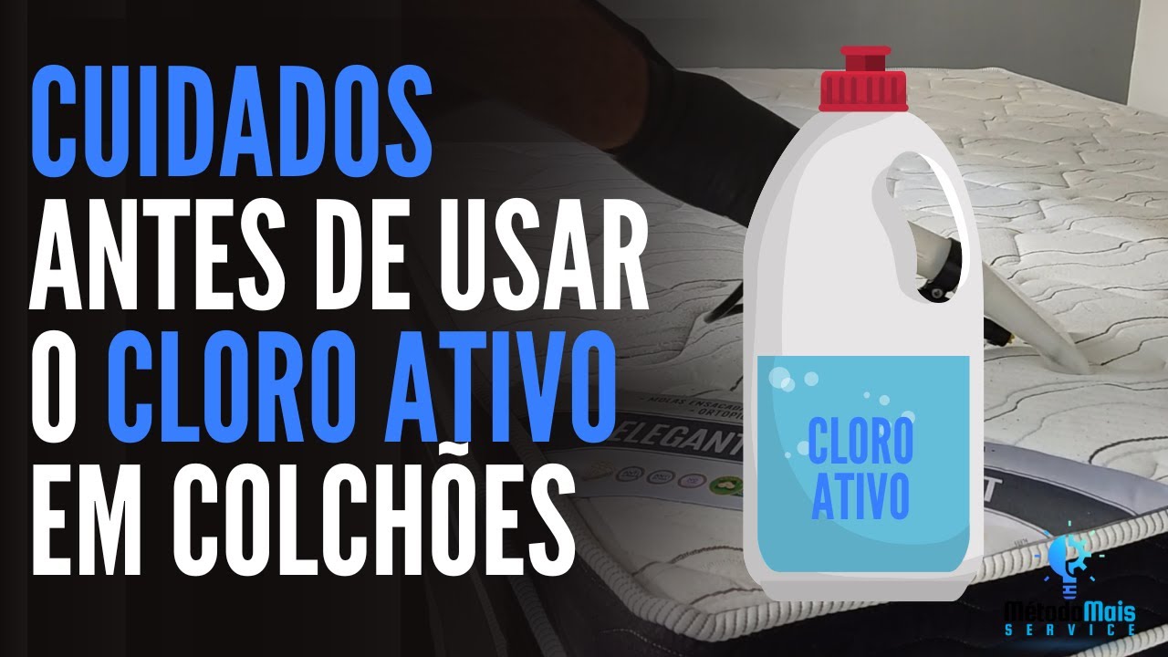 🛑CUIDADOS ANTES DE USAR O CLORO ATIVO EM COLCHÕES || CASOS EXTREMOS.