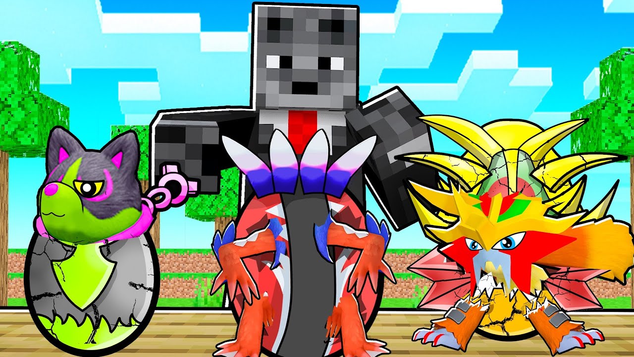 3 IDIOTAS CHOCANDO os OVOS de POKEMON no MINECRAFT PIXELMON