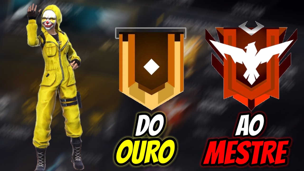DO OURO AO MESTRE SOLO (SEM DOBRO DE PONTOS) | TEMPORADA 15 | CONTA SECUNDÁRIA! SWAGGER FREE FIRE!!