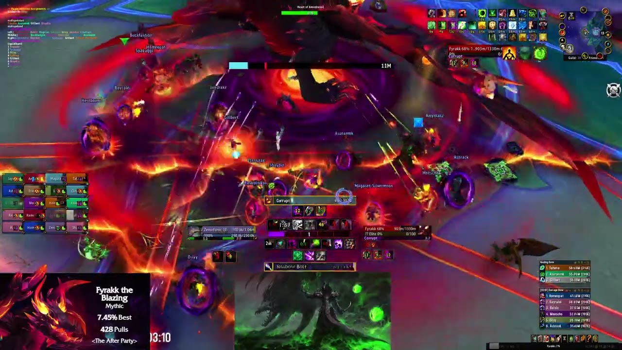 -The After Party- Vs Mythic Fyrakk - Demo Warlock POV