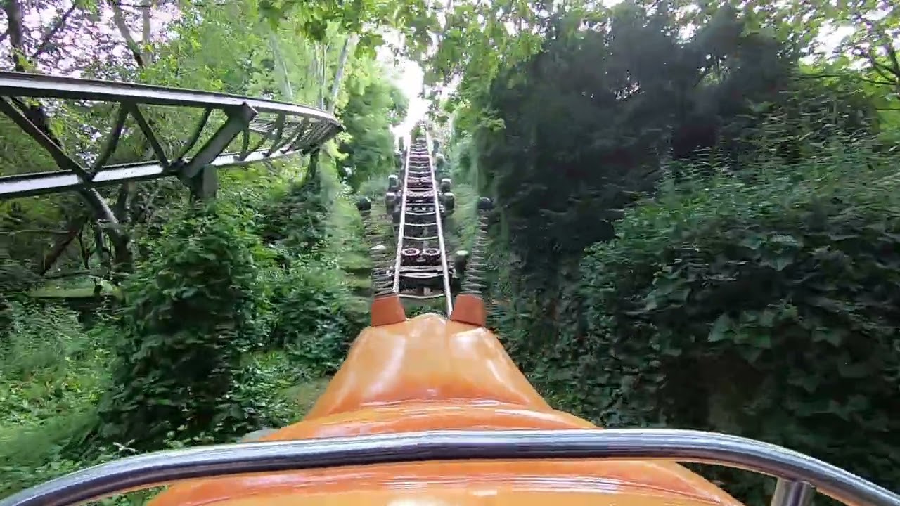 3 Runden Rasender Tausendfüßler ERLEBNISPARK TRIPSDRILL - Onride 2019 - Zierer Rides