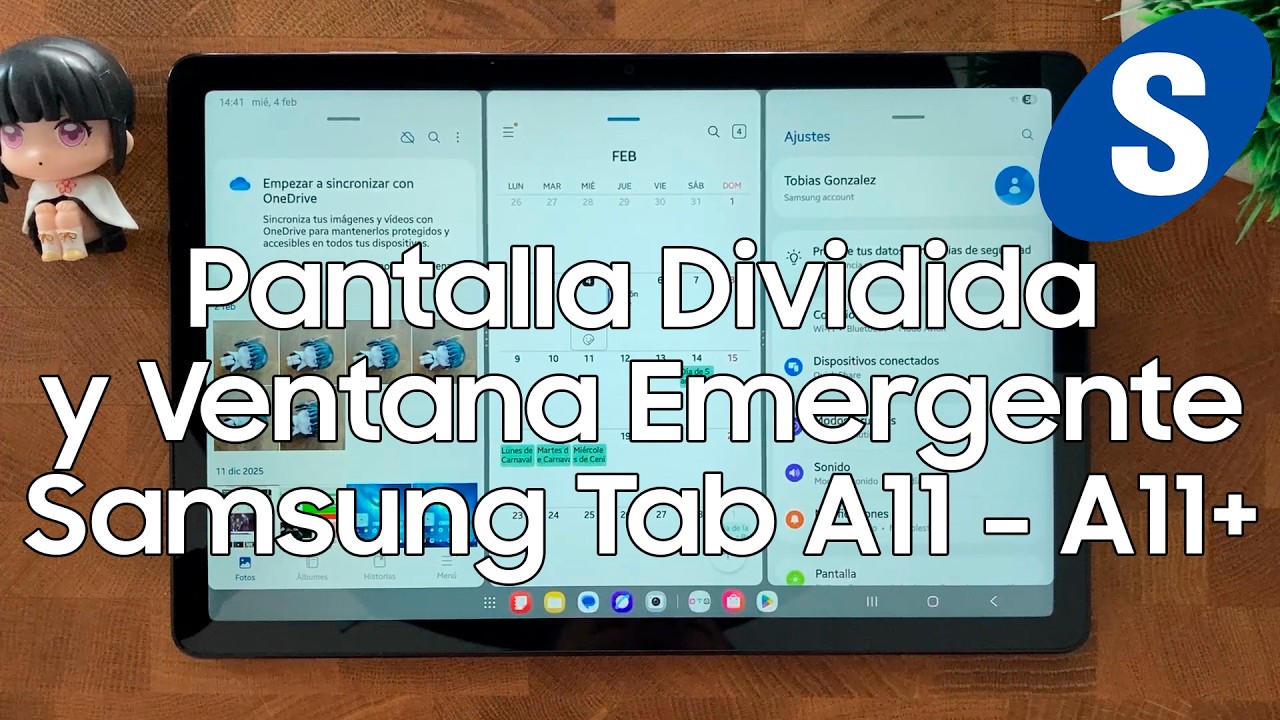 Como Abrir 3 Aplicaciones en Pantalla Dividida en una Samsung Tab A11 y A11 Plus - Samsungizate