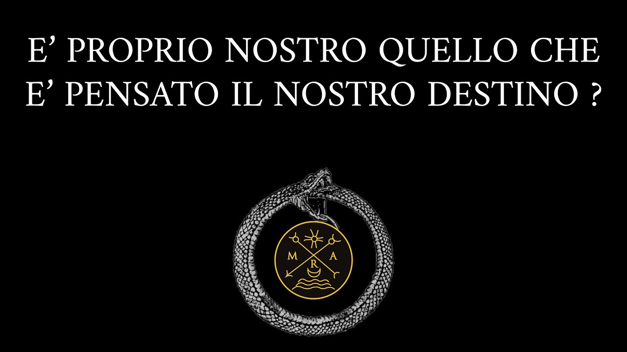 &Egrave; PROPRIO NOSTRO QUELLO CHE &Egrave; PENSATO IL NOSTRO DESTINO?