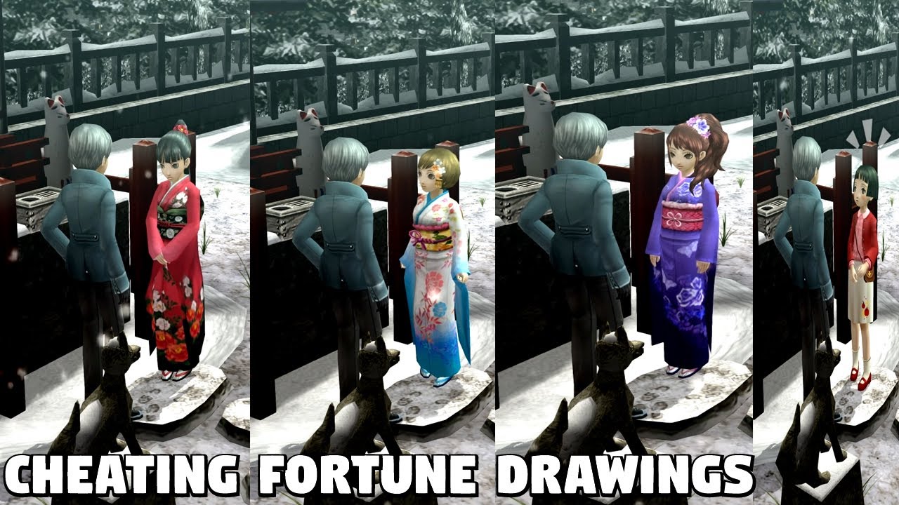 Persona 4 Golden - Yu Girlfriends Cheating Fortune Draws [ПК]