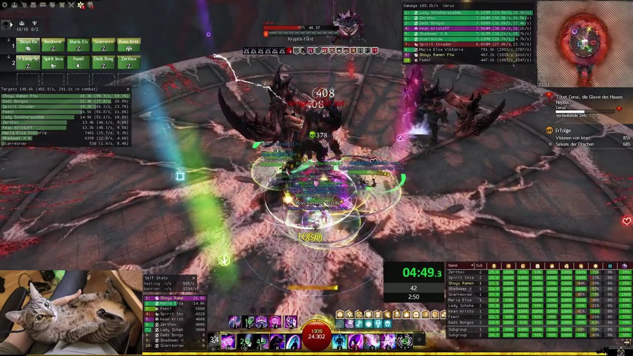 Gw2 | Tempel of Febe EOS | Portal Heal Chrono PoV