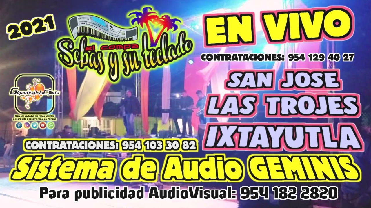 Popurri Chilenas Mixtecas # 2 - El Compa Sebas Y Su Teclado En Vivo Las Trojes Ixtayutla 2021