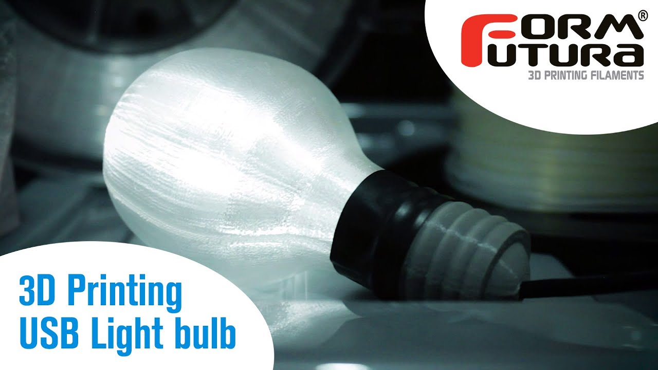 3D Printing: USB Light bulb with FormFutura HDglass