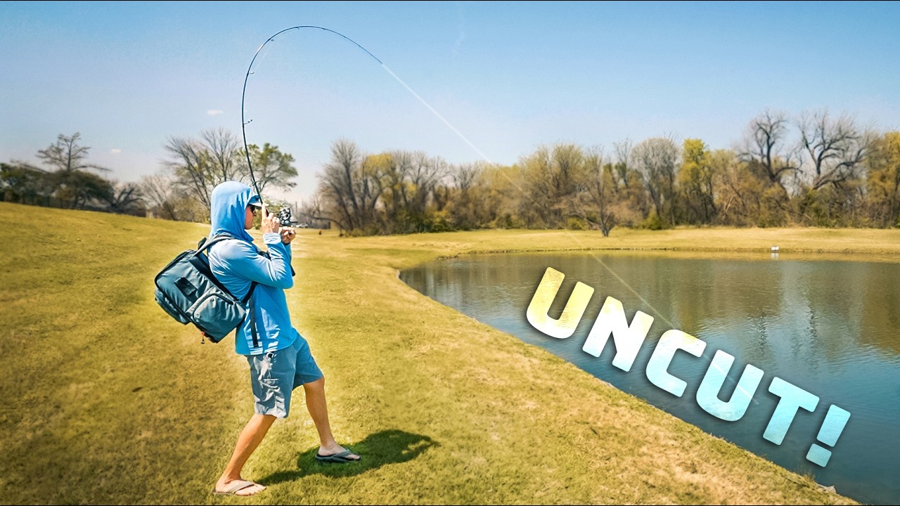 Uncut Fishing At My Favorite Neighborhood Pond!