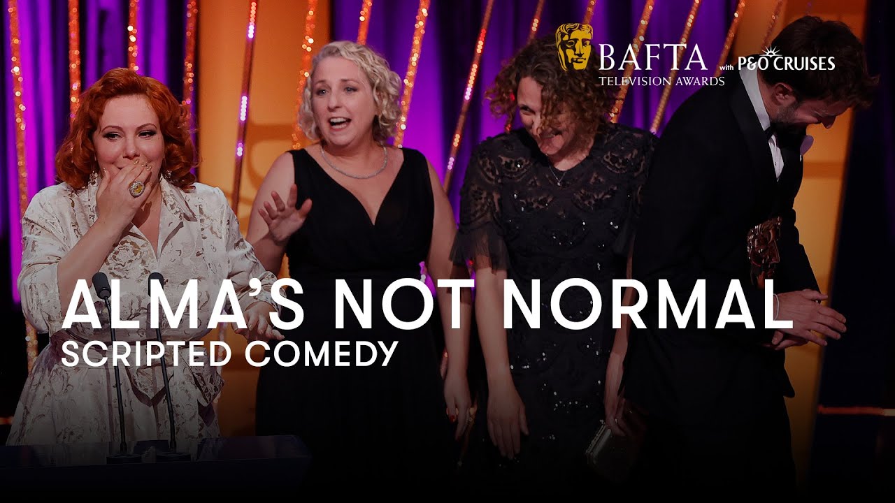 Sophie Willan BARELY contains her excitement for Alma's Not Normal winning the Scripted Comedy BAFTA