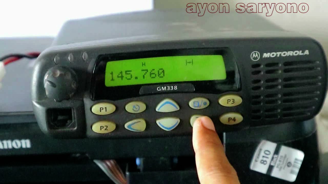 program isi Frekwensi  Chanel RIG MOTOROLA GM338