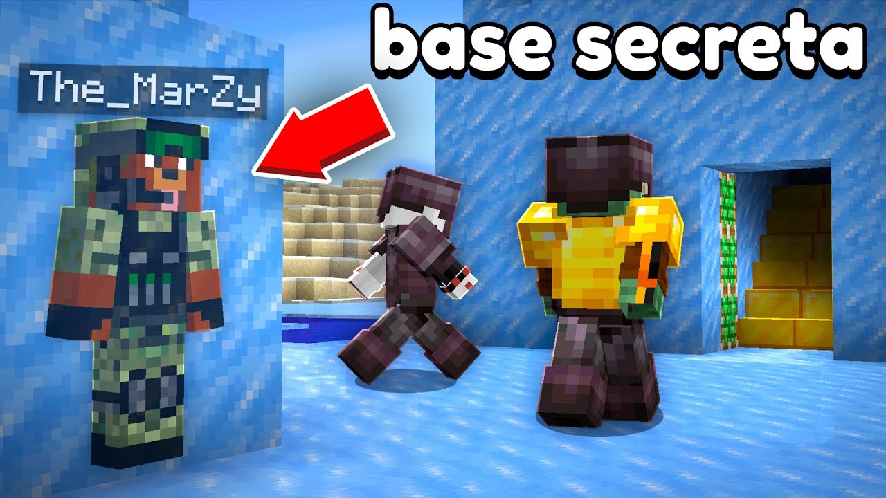 Encontr&eacute; una BASE SECRETA  BAJO HIELO 🧊 en MINECRAFT