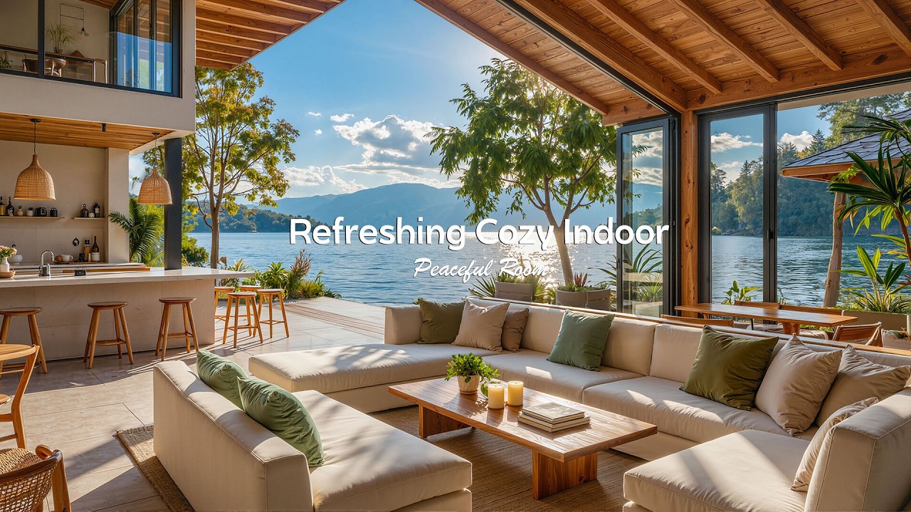 Refreshing Cozy Indoor Jazz for Stress Relief | Peaceful Morning Atmosphere for Study & Focus
