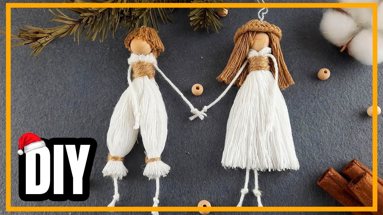 Realiza tus muñecos de macramé 👩🏻‍🤝‍🧑🏻 DiY con hilo paso a paso