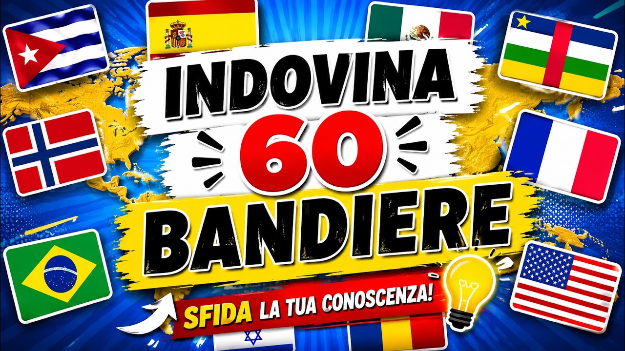 Indovina La Bandiera in 3 Secondi | da FACILE a IMPOSSIBILE 🤯