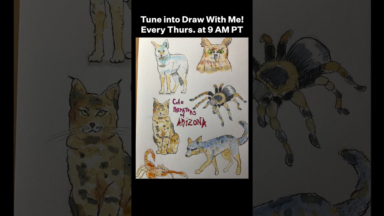 Last Week On Draw With Me: Cute Predators 