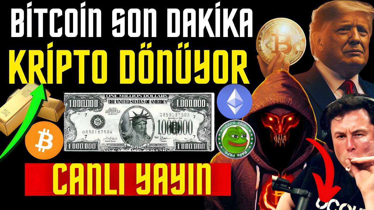 BİTCOİN SON DAKİKA KRİPTO D&Ouml;N&Uuml;YOR CANLI YAYIN Canlı Analiz #bitcoin #canlıyayın