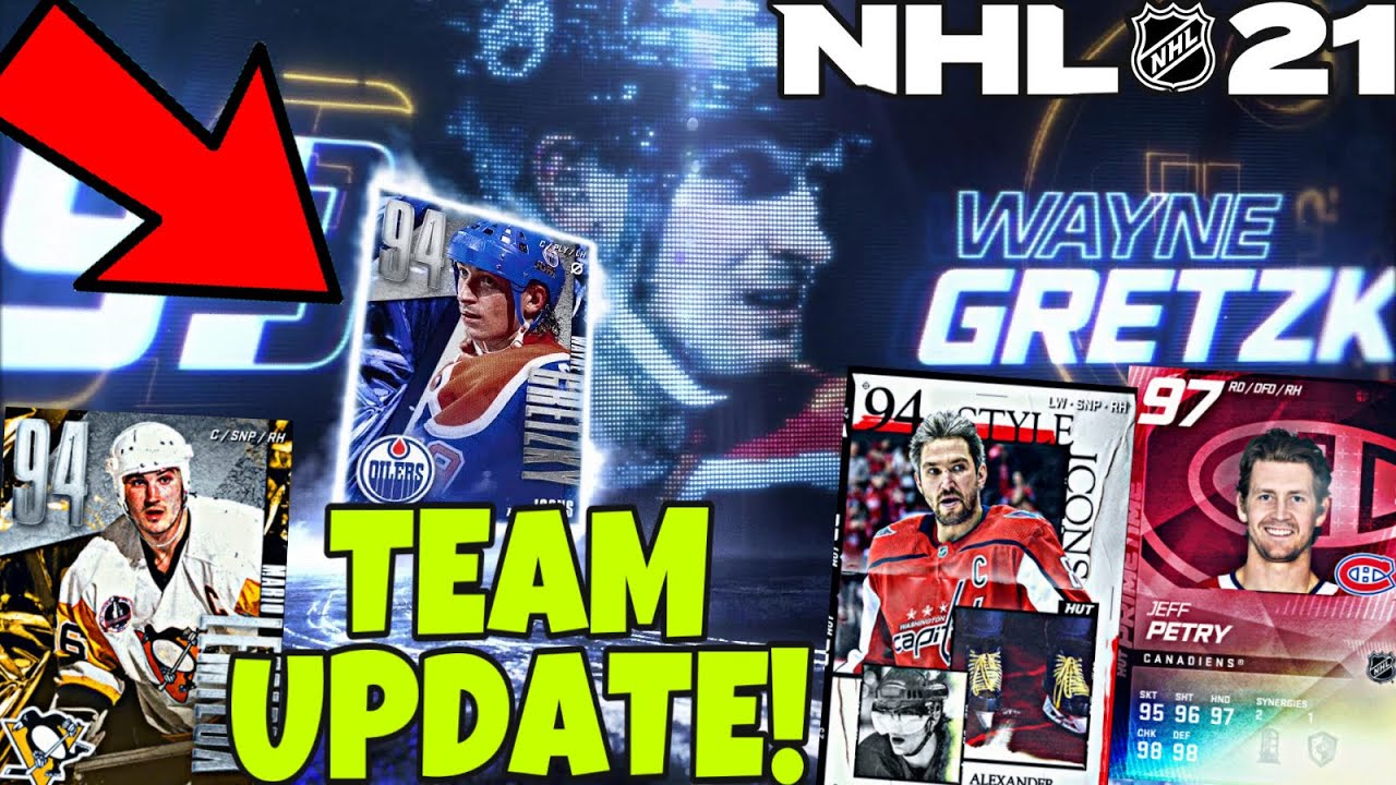 NHL 21 HUT 94 OVERALL GRETZKY SET COMPLETE! & *TEAM UPDATE #12!* (10 SYNERGIES ACTIVATED)