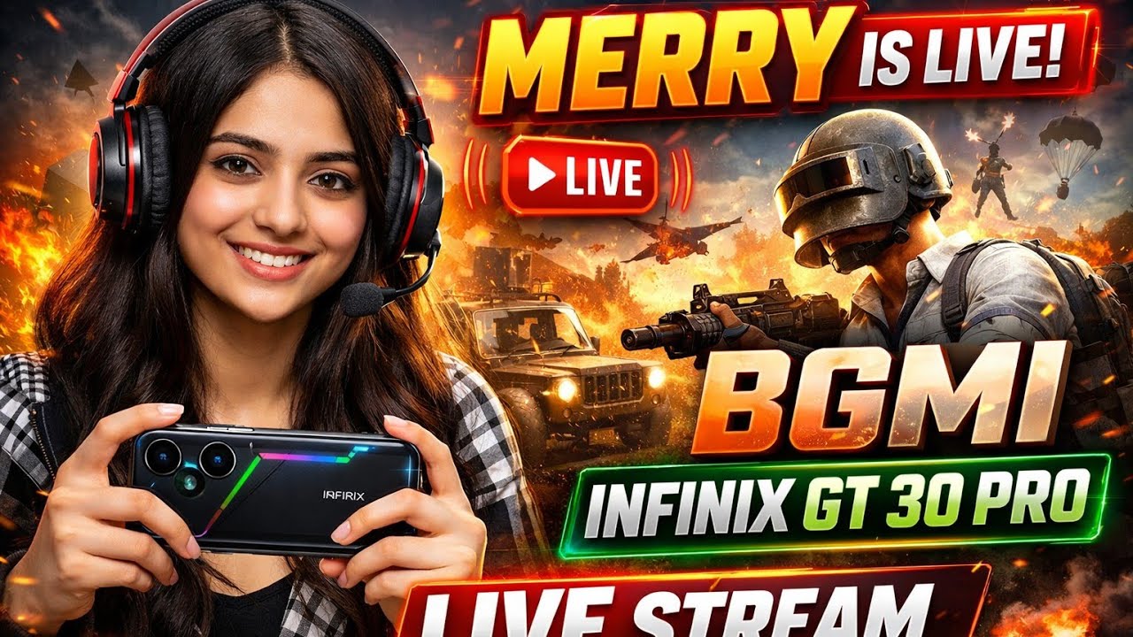 BHMI MERRY IS LIVE STREAM GAME PLAY SQUAD IN DEMAND TOP 1 INFINIX GT 30 PRO DEVICE 🔥