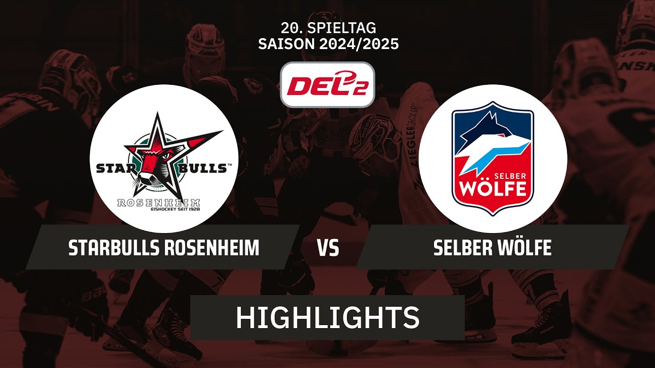 DEL2: Starbulls Rosenheim vs. Selber Wölfe I Highlights - 20. Spieltag | SDTV Eishockey