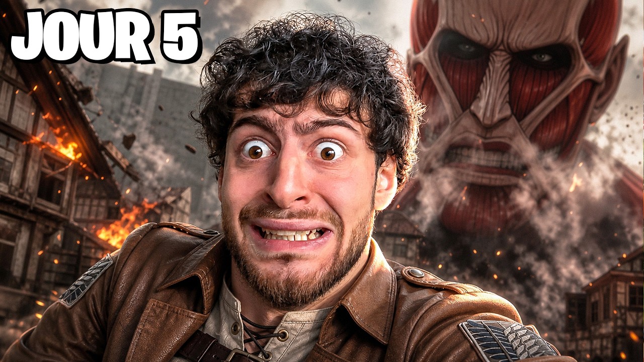 J'AI SURVÉCU 100 JOURS dans L'ATTAQUE DES TITANS RP (sur Garry's Mod c'est incroyable)