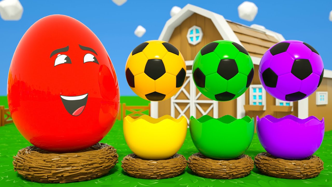 DuZoo Explores Colorful Farm Eggs | Baby Shark song + More | Nursery Rhymes & Kids Songs