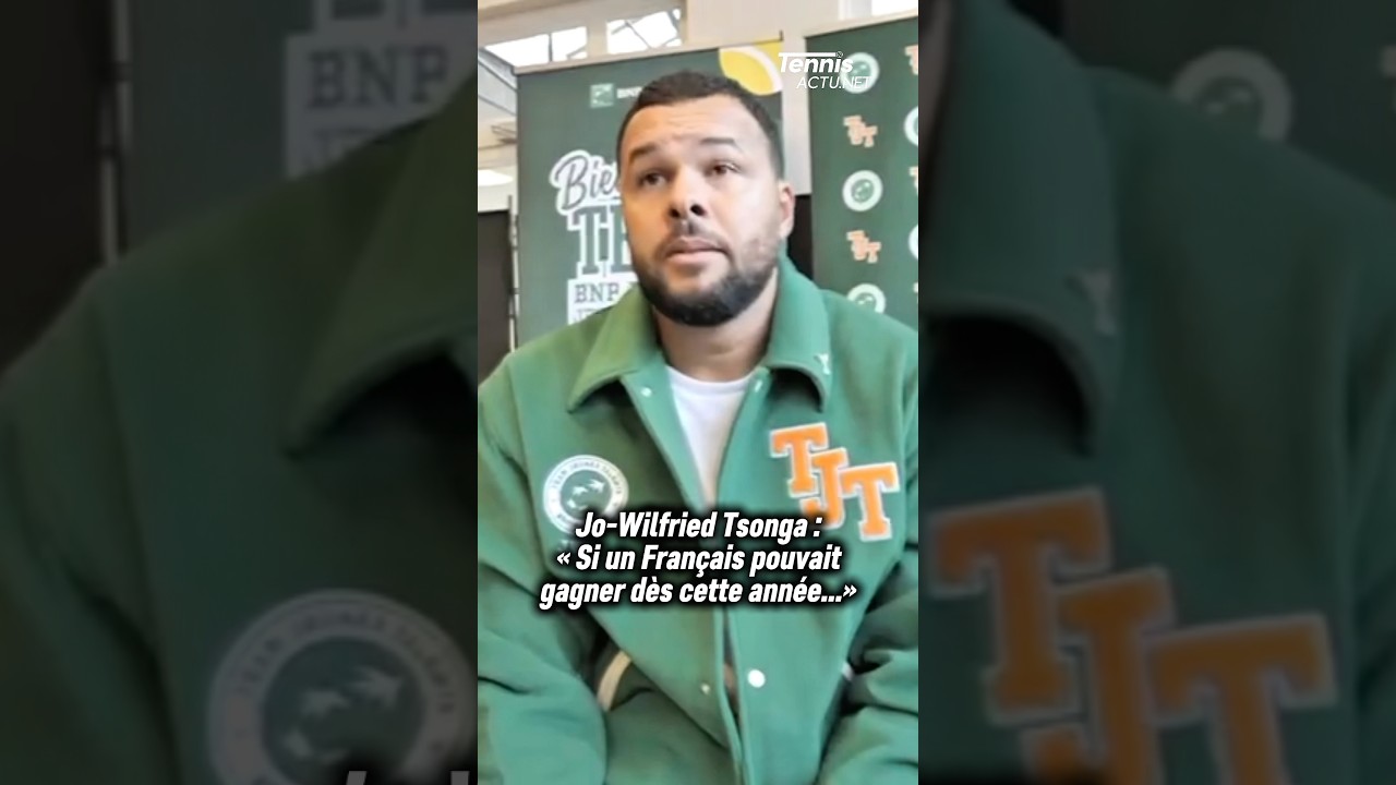 Jo-Wilfried Tsonga au micro de Tennis Actu lors du rassemblement du Team Jeunes Talents BNP Paribas