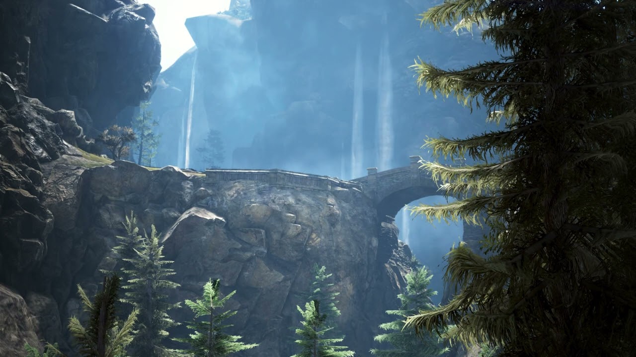 An Afternoon at the Waterfall | Relaxing Music and Ambience for Meditation | #blackdesert