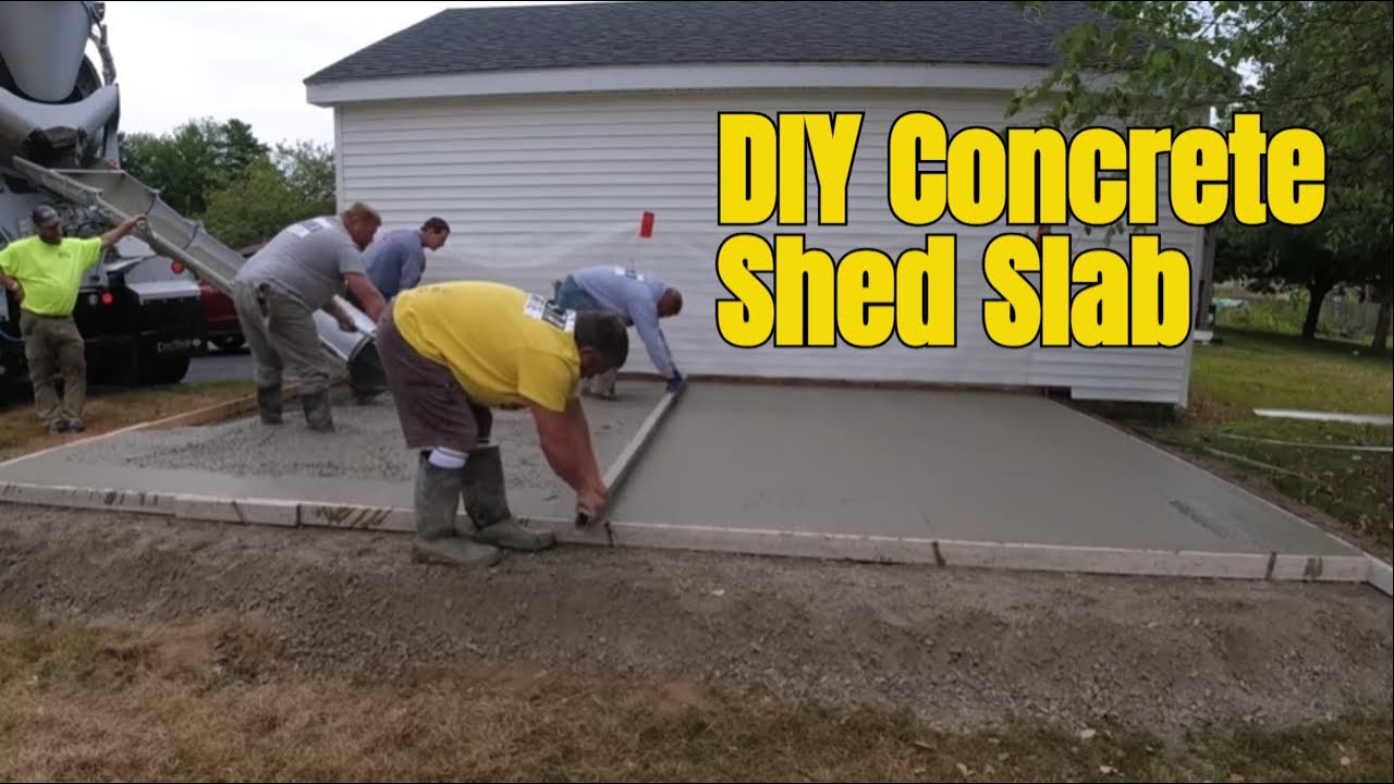 Как залить бетонную плиту для сарая (НОВОЕ)