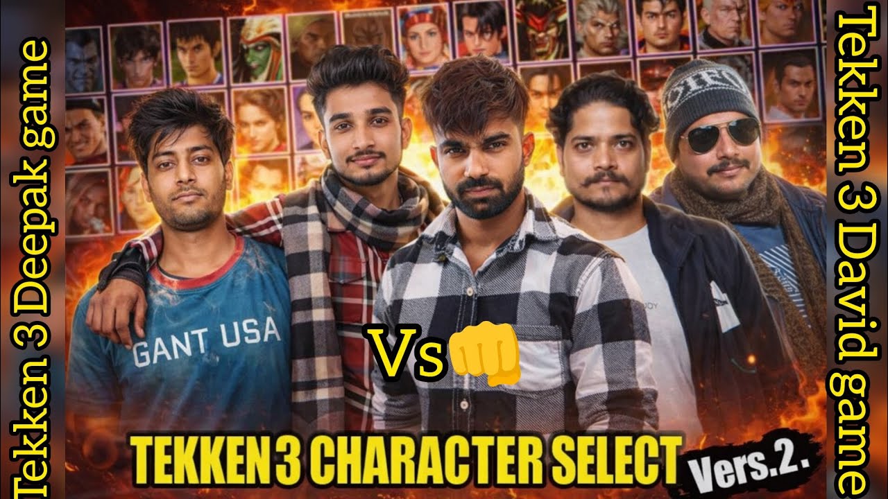 Tekken 3 Deepak VS Devid 🕹️🇮🇳👊 non stop expendable gaming battle Tag team #tekken 3 #video  #gams 