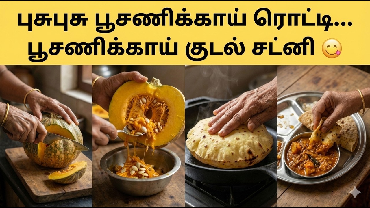 😱 🎃தூக்கி எறியும் பொருளில் இப்படியொரு சுவையா? புசுபுசு பூசணிக்காய் ரொட்டி & குடல் சட்னி! | Gotsu
