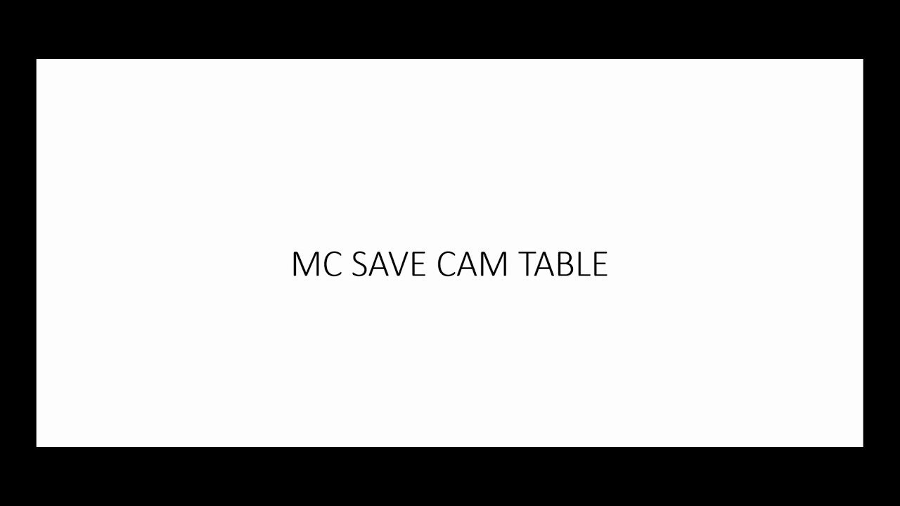 Hareket Kontrol Sistemleri-46-MC Save Cam Table