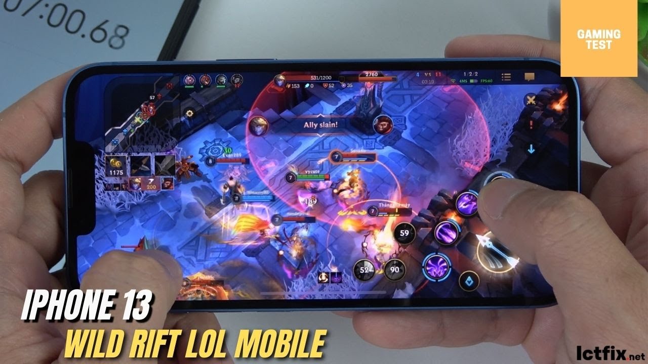 iPhone 13 League of Legends Mobile Wild Rift Gaming test | LOL Mobile