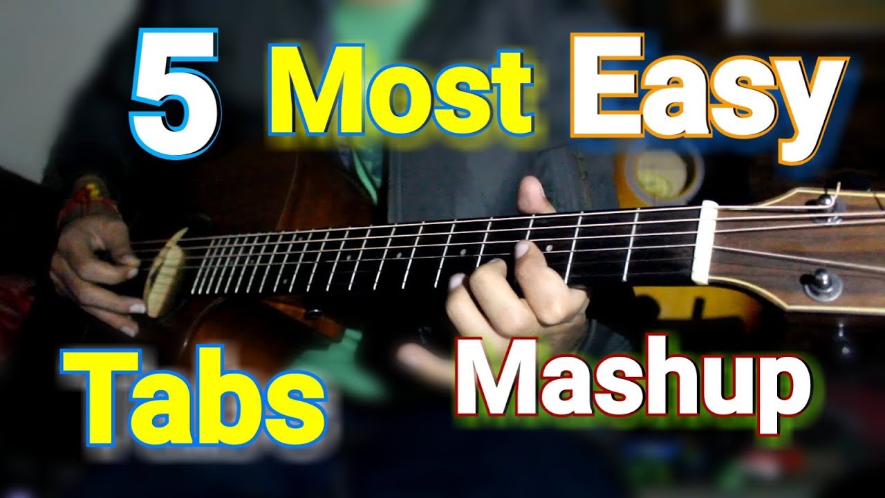 5  Forever Most Easy Hindi Songs Tabs/Leads Mashup Lesson - Any one can play Hindi Songs