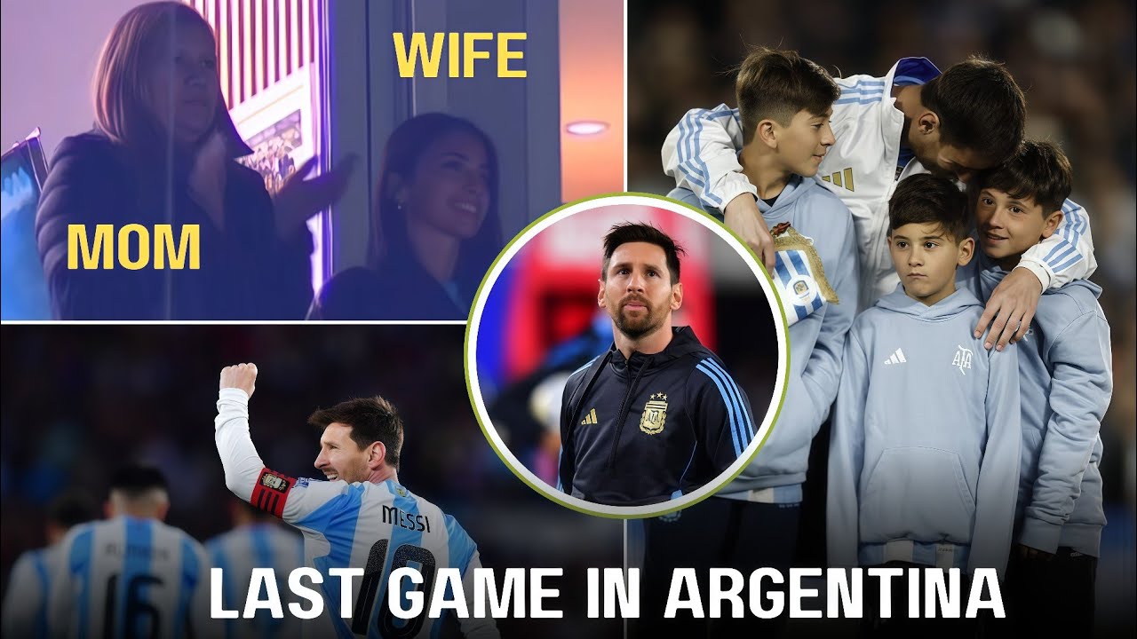Messi And His Family Reaction To The Last Game In Argentina 