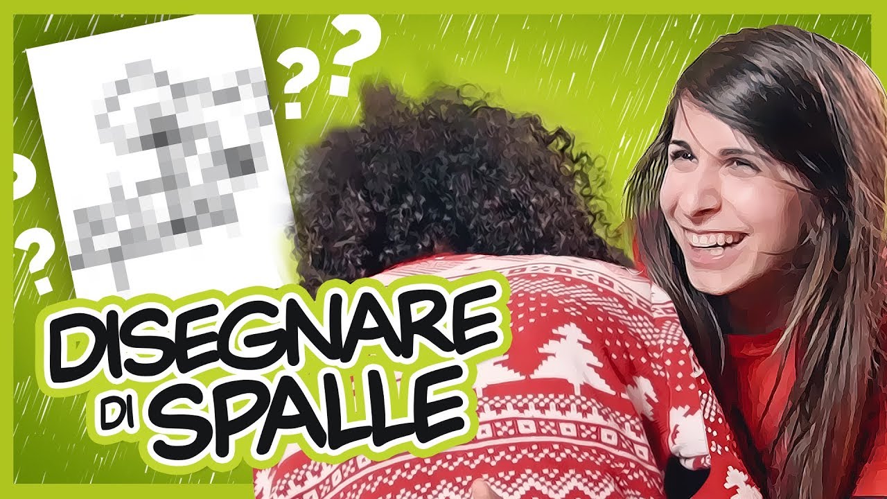 Disegnare... DIETRO le SPALLE! Sfida disegno 🐸