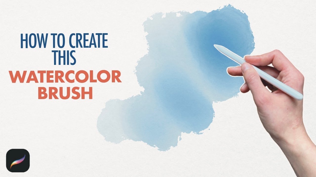 How to create a WATERCOLOR BRUSH in PROCREATE