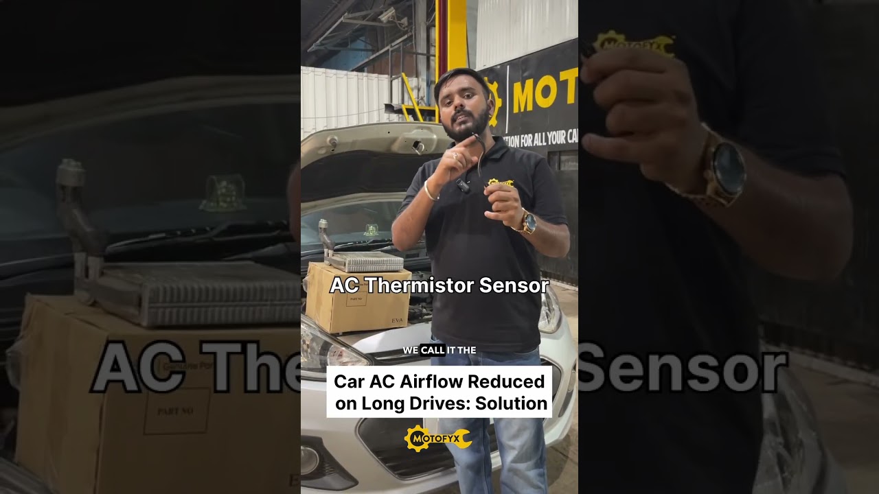 Car AC ICE Formation | Air flow low on long drives | AC Thermistor sensor & EVAP Coil | MotoFyx