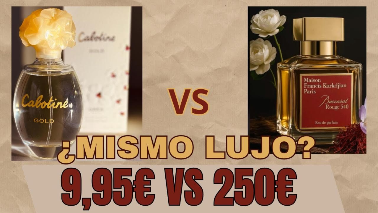 ¿LUJO por 9'95€? El reto del Baccarat Rouge y Cabotine Gold