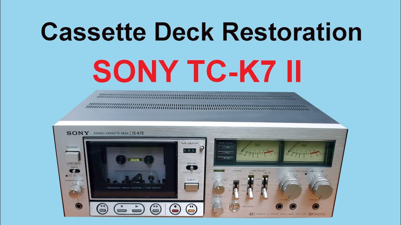 SONY TC K7 II (1978) - Cassette Deck Restoration