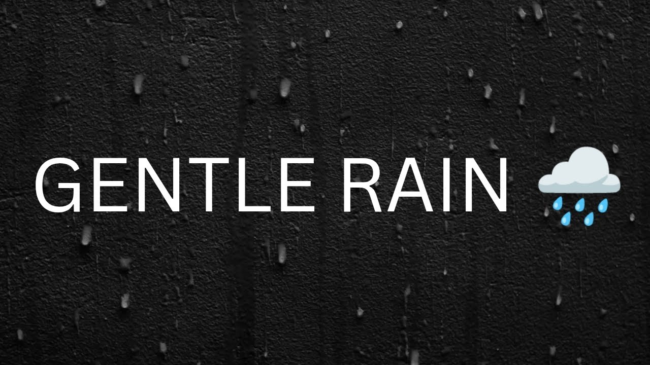 Gentle Rain on Black Screen 🌧️ | Deep Sleep & Stress Relief (3 Hours)