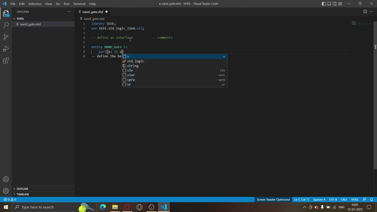 Introduction to VHDL-I