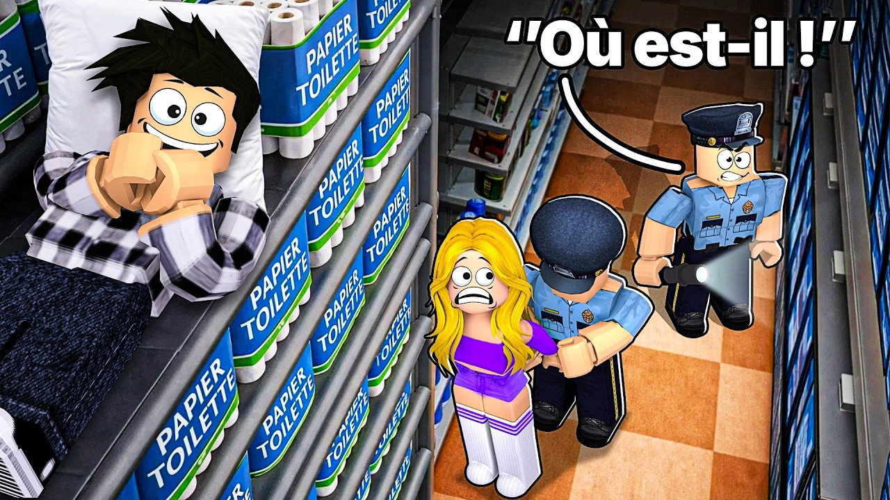 Je VIE Secrètement dans un MAGASIN sur Roblox !