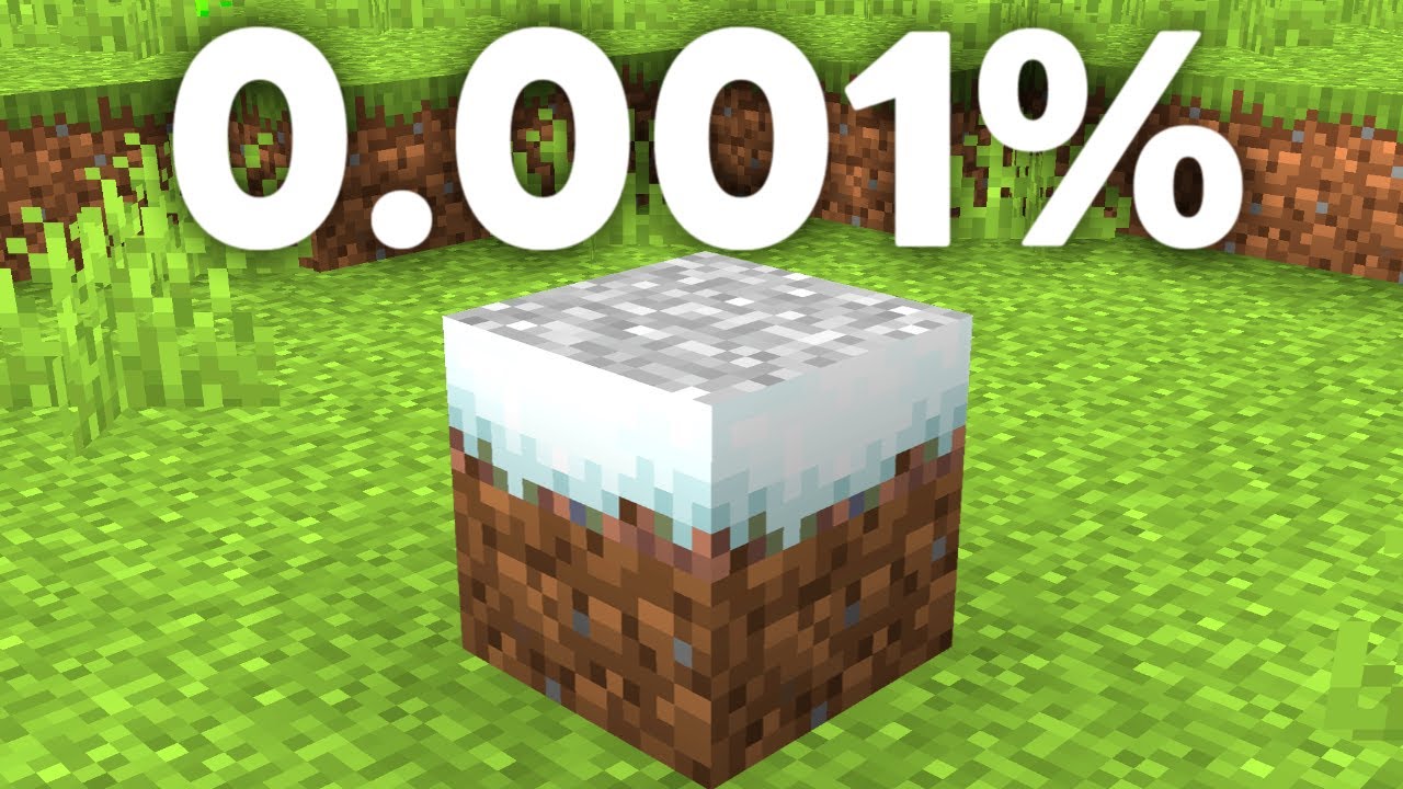 【マイクラ】激レアなブロックを全て集めるマインクラフト【低確率】